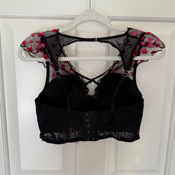 New! Victoria’s Secret Dream Angels Heart Embroidery Cap Corset Top 31651 - Picture 8 of 12